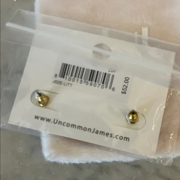 Uncommon James Gold Stud Earrings - Picture 2 of 2